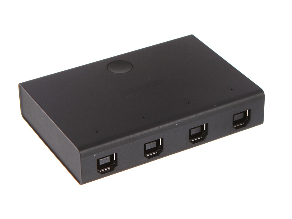 

Переключатель KVM Ugreen US158 USB 2.0 Sharing Switch 4x1 Black 30346, US158