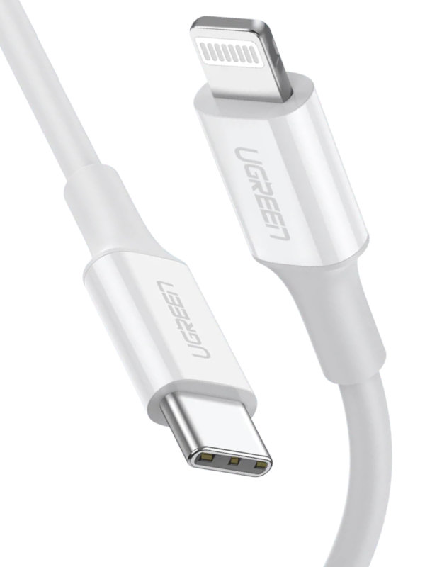 

Аксессуар Ugreen US171 USB-C - Lightning 1m White 10493, US171