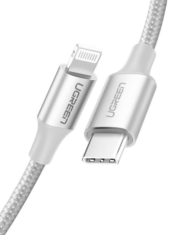 Аксессуар Ugreen US304 USB-C - Lightning 2m Silver 70525