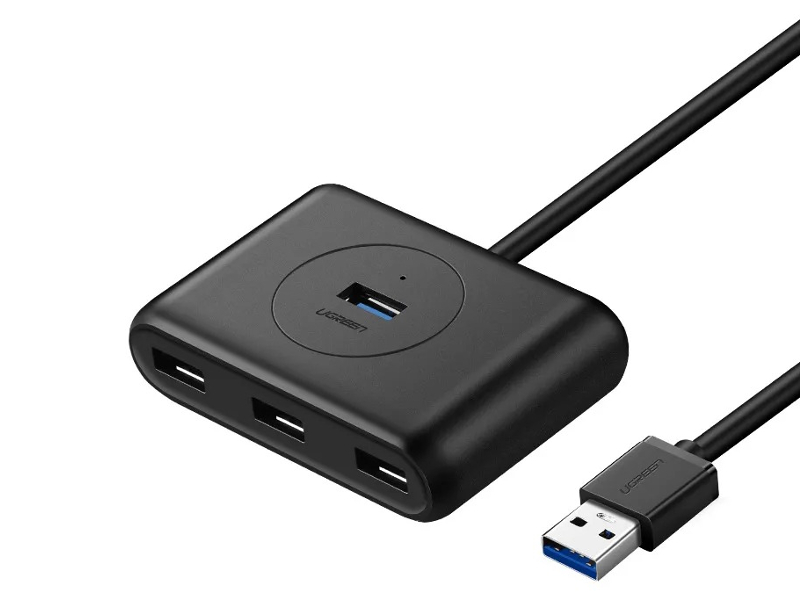  USB Ugreen CR113 USB 3.0 Hub 0.5m Black 20290