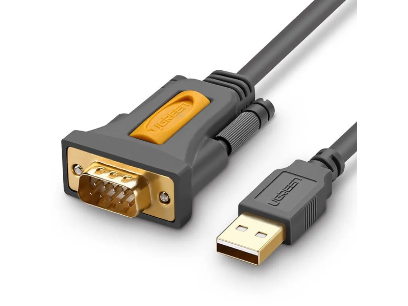 Аксессуар Ugreen CR104 USB to DB9 RS-232 Adapter Cable 1m Space Grey 20210 кабель ugreen cr104 20210 usb 2 0 a to db9 rs 232 male adapter cable длина 1 м цвет черный