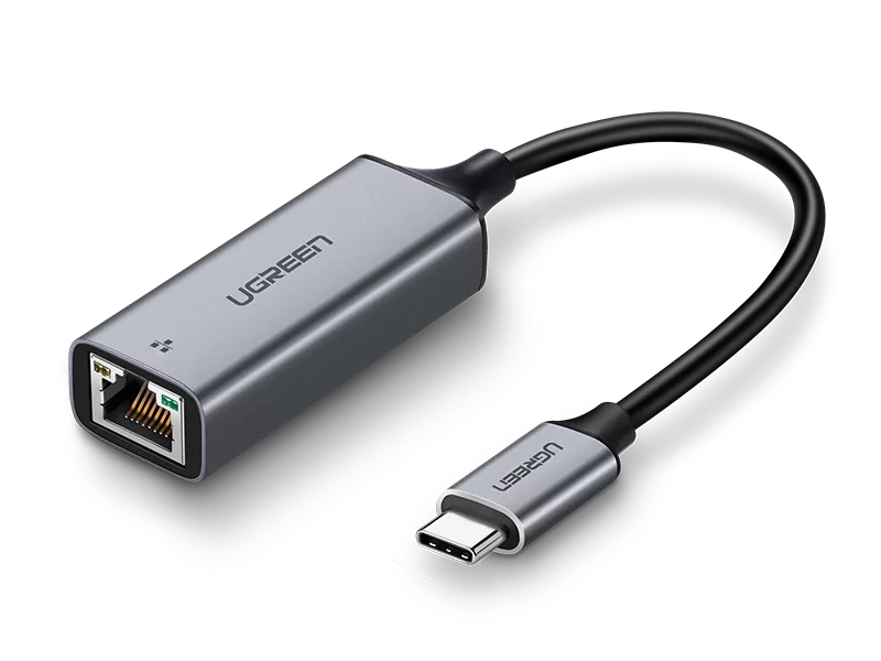 

Сетевая карта Хаб USB Ugreen CM199 USB Type-C to 10/100/1000M Ethernet Adapter Space Gray 50737, CM199