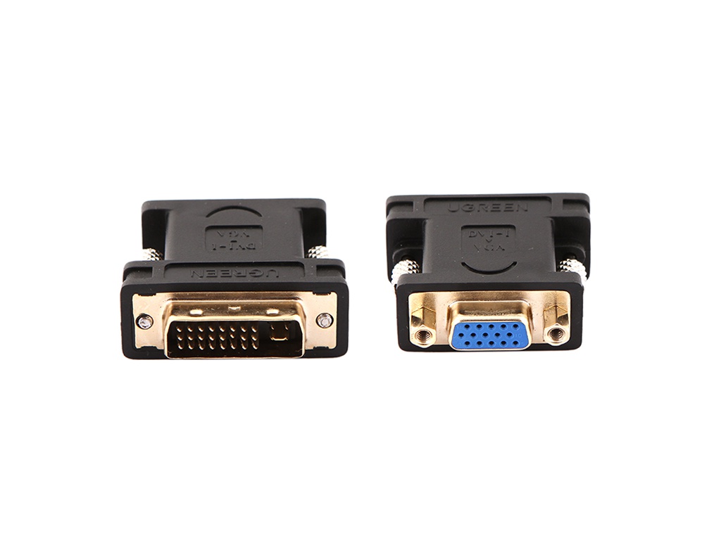 

Аксессуар Ugreen DVI (24+5) Male to VGA Female Converter Black 20122, 20122