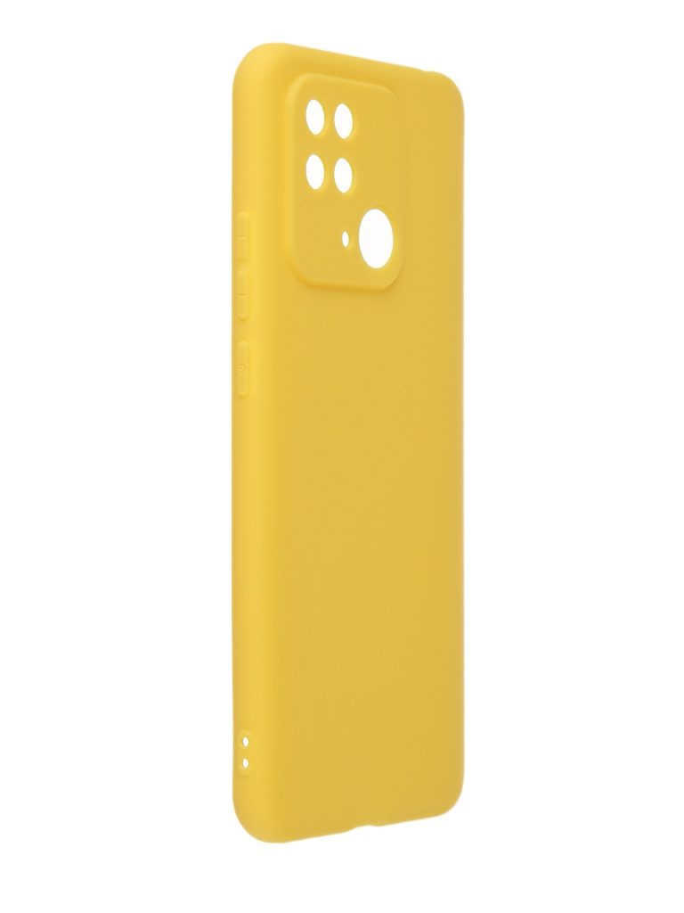 фото Чехол neypo для xiaomi redmi 10c soft matte silicone с защитой камеры yellow nst53539