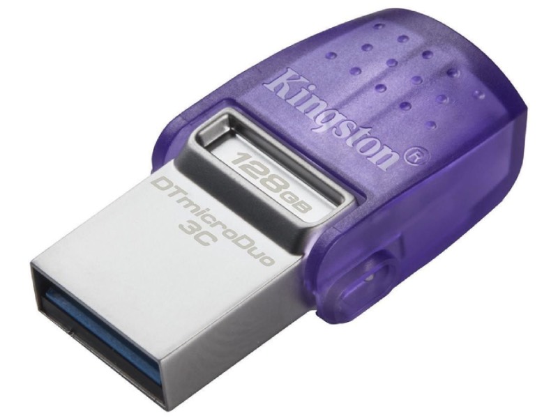 USB Flash Drive 128Gb - Kingston DataTraveler microDuo 3C DTDUO3CG3/128GB usb flash drive 128gb kingston datatraveler exodia usb 3 2 gen 1 dtx 128gb