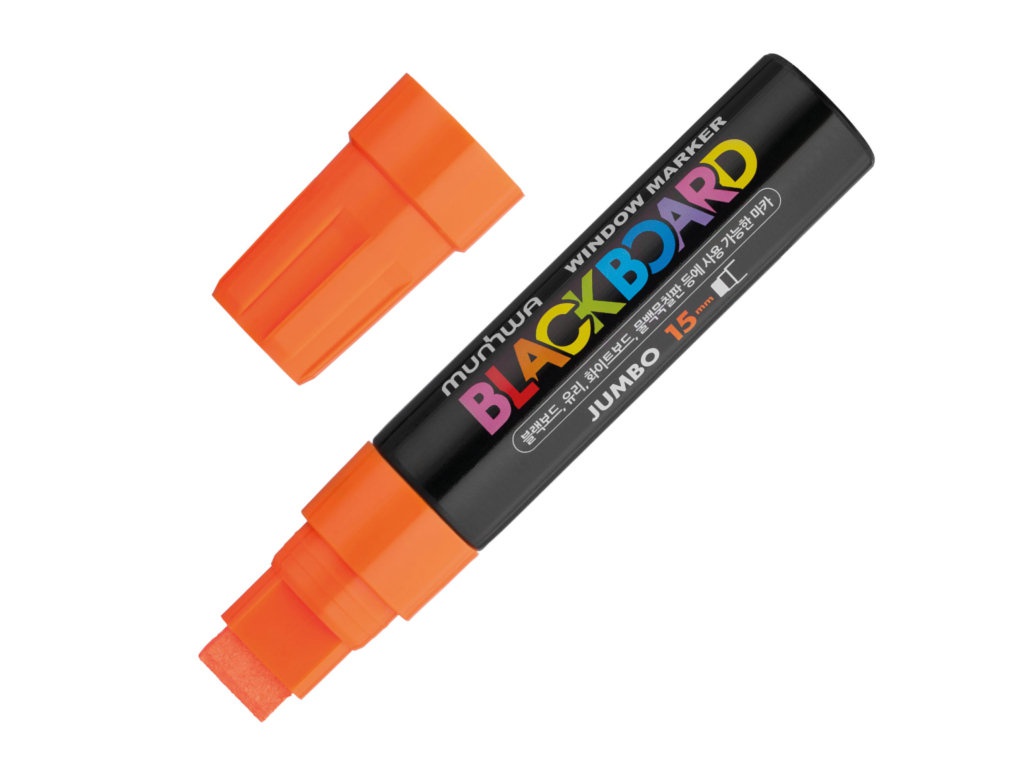 

Маркер MunHwa Black Board Jumbo 15mm Orange JBM15-11, JBM15-11