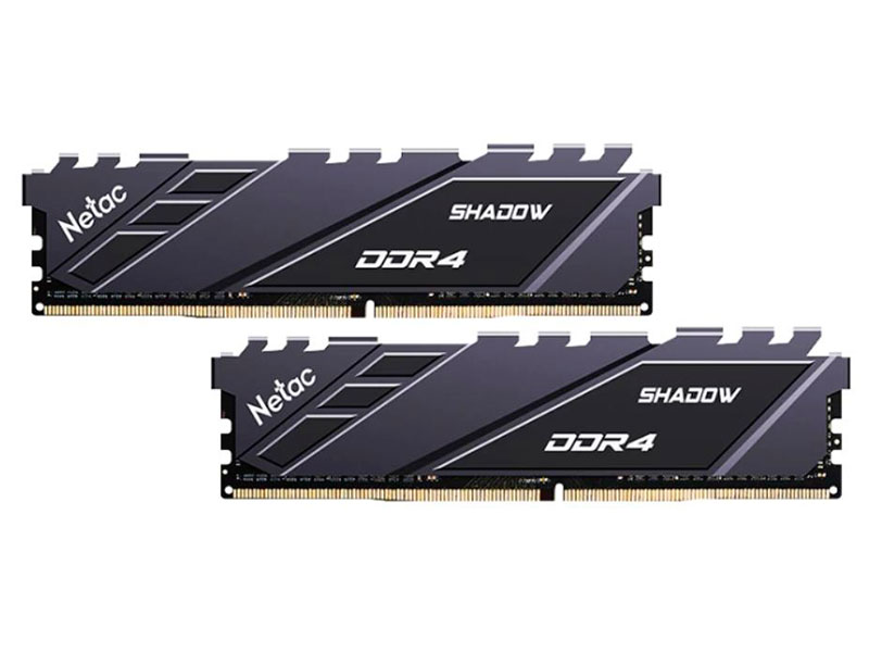 фото Модуль памяти netac shadow ddr4 dimm pc28800 3600mhz cl18 - 16gb kit (2x8gb) ntsdd4p36dp-16e