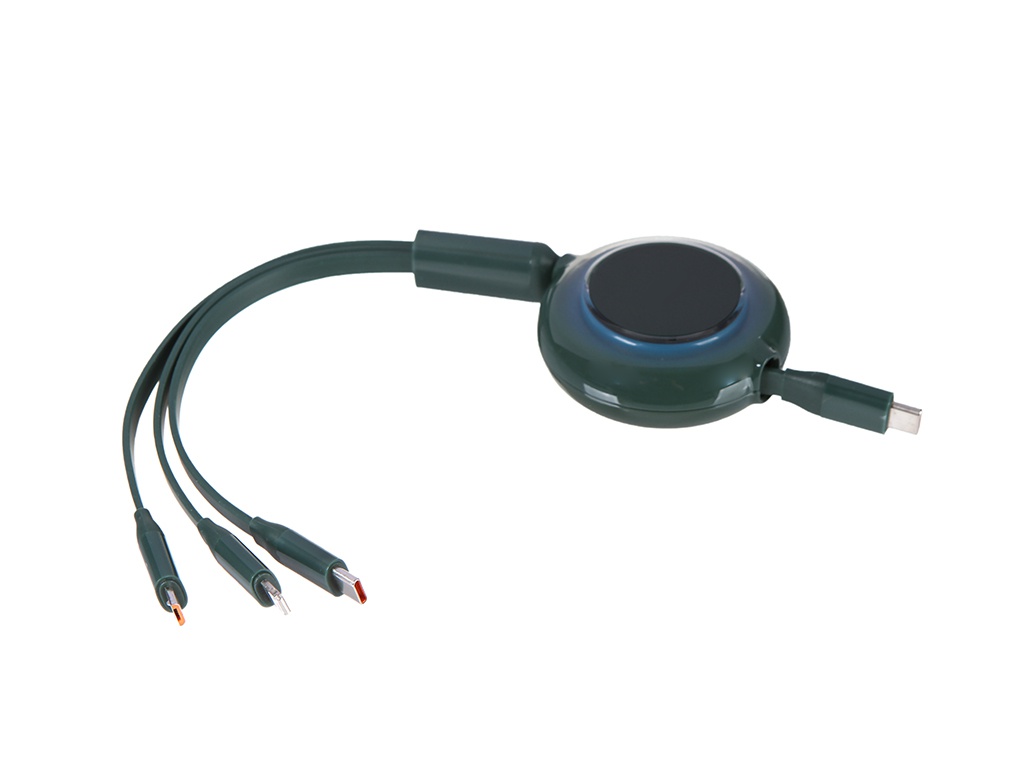 

Аксессуар Baseus Bright Mirror 2 Series Type-C - Type-C / MicroUSB / Lightning 100W 1.1m Green CAMJ010206, CAMJ010206