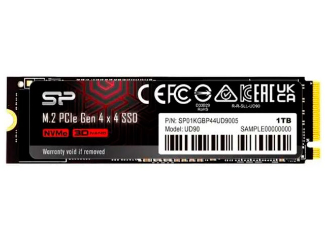 

Твердотельный накопитель Silicon Power UD90 PCIe Gen 4x4 SP01KGBP44UD9005, UD90