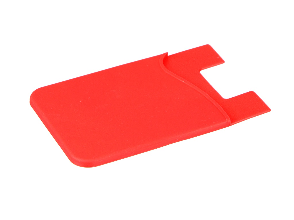 фото Чехол df для карт на смартфон silicone red cardholder-01 df-group