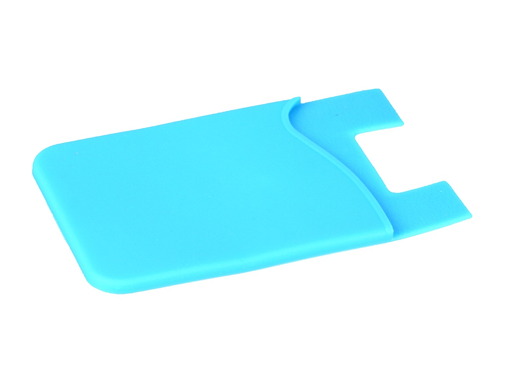фото Чехол df для карт на смартфон silicone blue cardholder-01 df-group