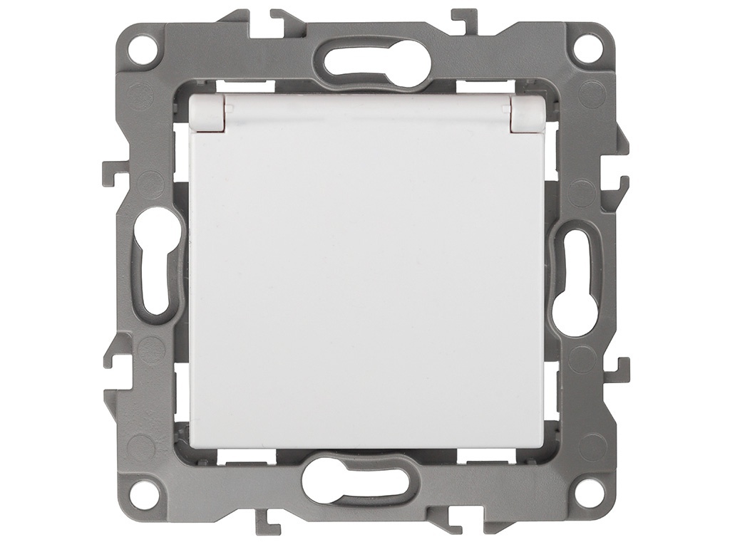 

Розетка Эра 12 2P+E Schuko 16А-250В White 12-2003-01 / Б0038806, Б0038806
