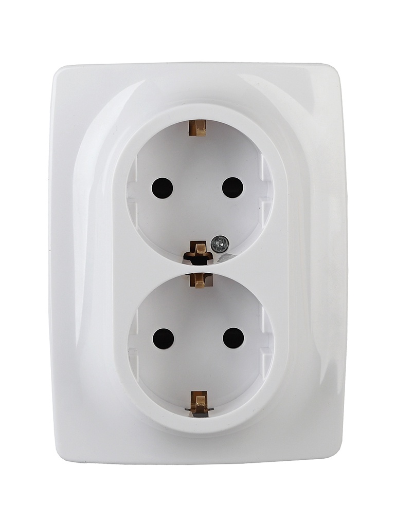 

Розетка Эра 12 2X2P+E Schuko 16A-250В IP20 White 12-2108-01 / Б0036442, Б0036442