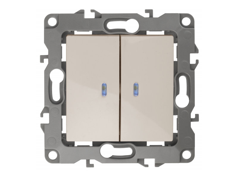 

Выключатель Эра 12 10АХ-250В P20 Ivory 12-1105-02 / Б0014658, Б0014658