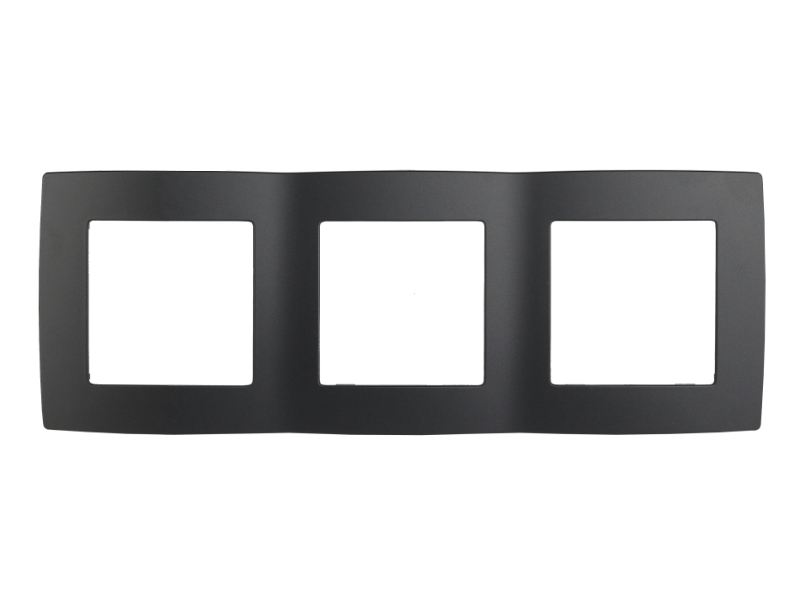 

Рамка Эра 12 3 поста Anthracite 12-5003-05 / Б0014765, Б0014765