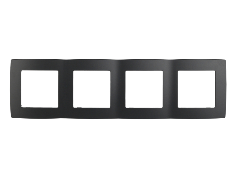 

Рамка Эра 12 4 поста Anthracite 12-5004-05 / Б0014775, Б0014775