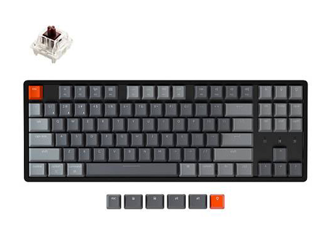 фото Клавиатура keychron k8 tkl white led gateron brown switch k8g3