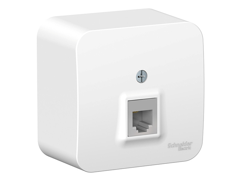 

Розетка Schneider Electric SE Blanca ТЛФ RJ11 White SE BLNIA011001, SE BLNIA011001