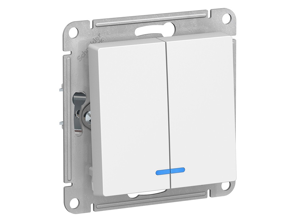 

Выключатель Schneider Electric SE AtlasDesign 10АХ White SE ATN000153, SE ATN000153