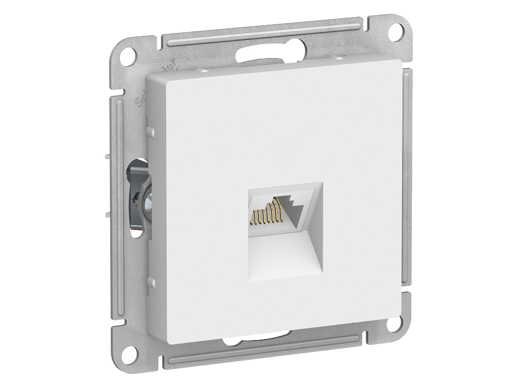 

Розетка Schneider Electric SE AtlasDesign RJ45 White SE ATN000183, SE ATN000183