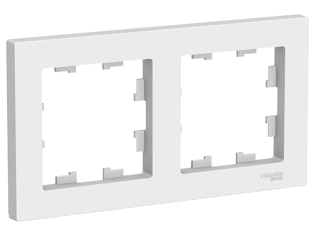 

Рамка Schneider Electric SE AtlasDesign 2 поста White SE ATN000102, SE ATN000102