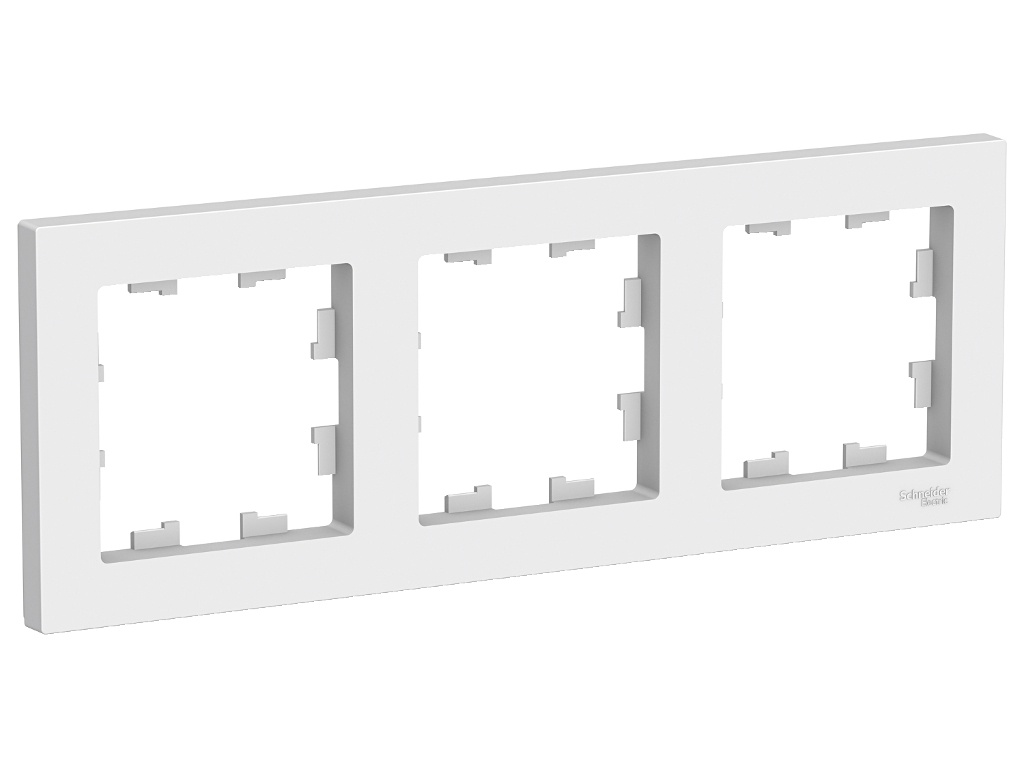 

Рамка Schneider Electric SE AtlasDesign 3 поста White SE ATN000103, SE ATN000103