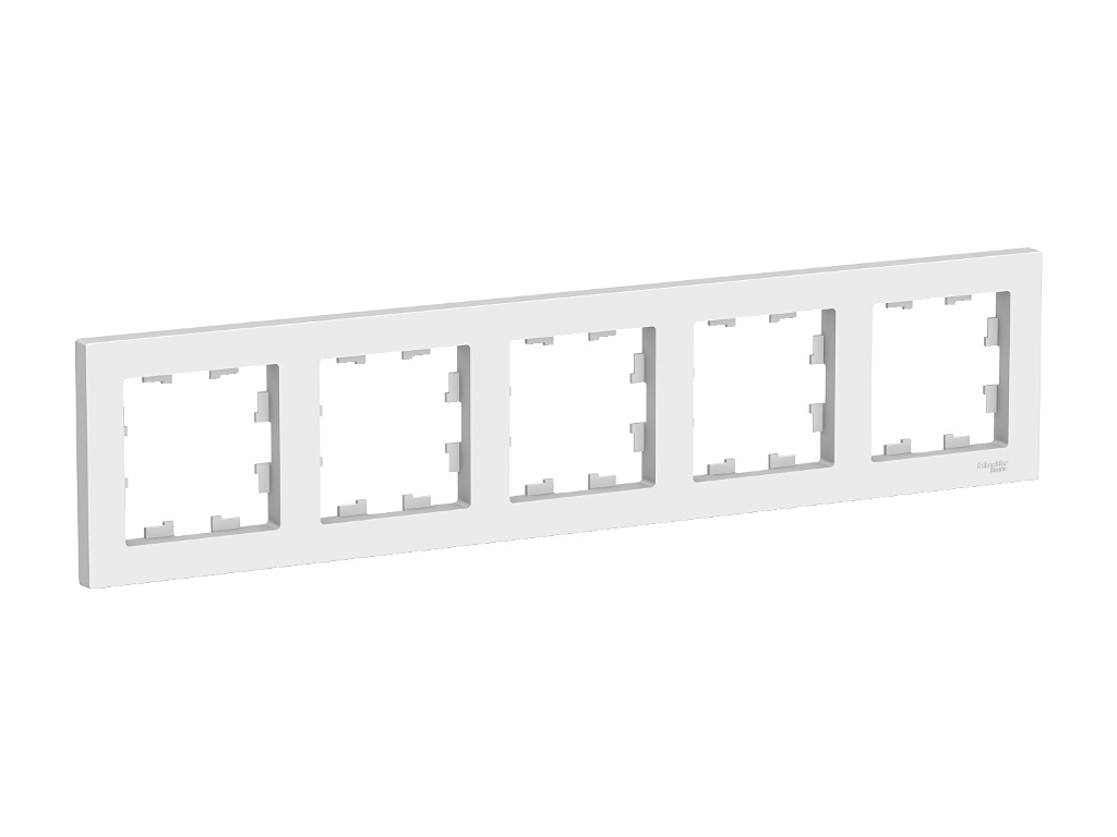 

Рамка Schneider Electric SE AtlasDesign 5 постов White SE ATN000105, SE ATN000105