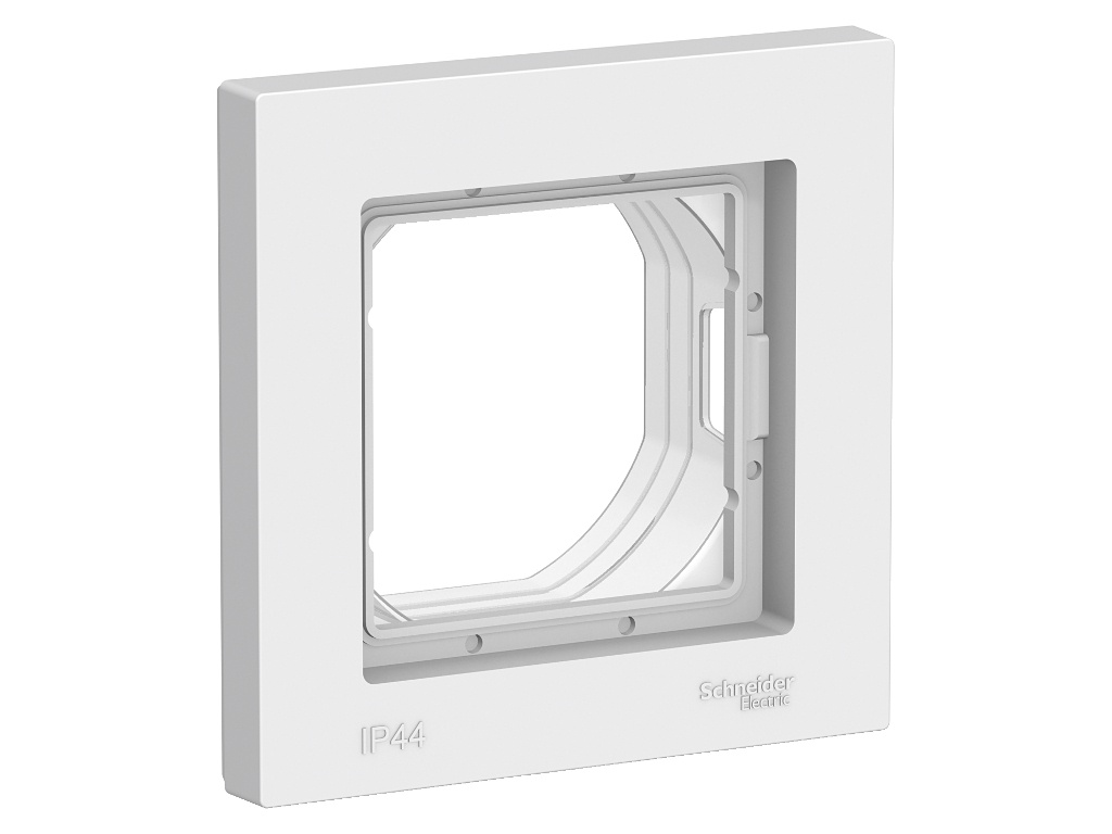 

Рамка Schneider Electric SE AtlasDesign Aqua 1 пост IP44 White SE ATN440101, SE ATN440101