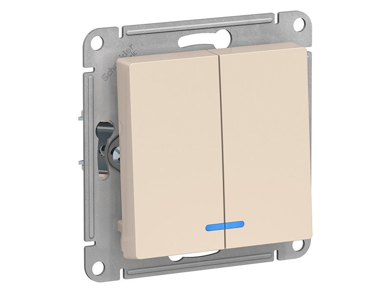 

Выключатель Schneider Electric SE AtlasDesign 10АХ Beige SE ATN000253, SE ATN000253