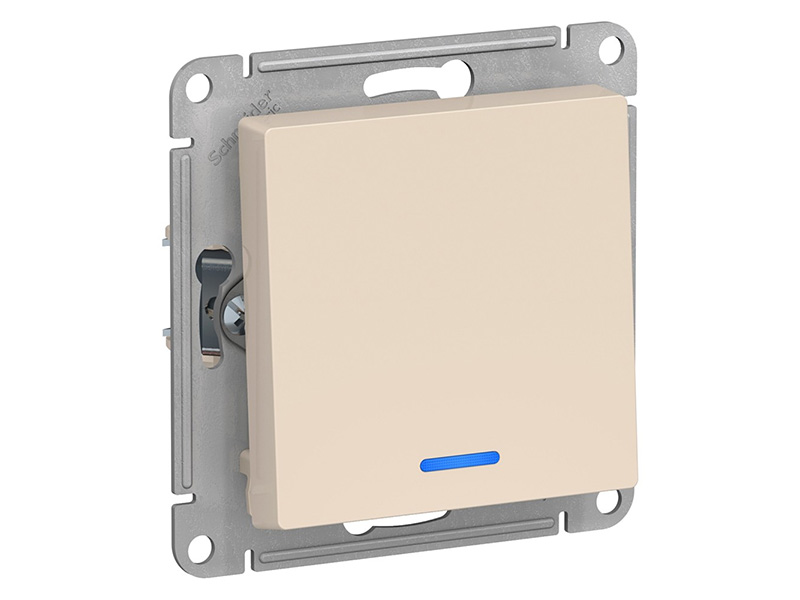 

Выключатель Schneider Electric SE AtlasDesign 10АХ Beige SE ATN000263, SE ATN000263