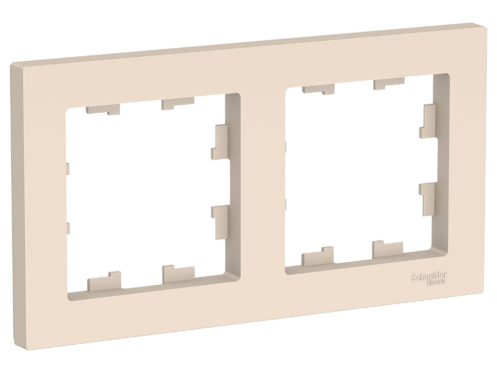 

Рамка Schneider Electric SE AtlasDesign 2 поста Beige SE ATN000202, SE ATN000202