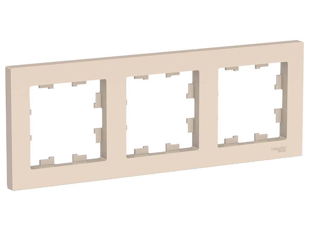 

Рамка Schneider Electric SE AtlasDesign 3 поста Beige SE ATN000203, SE ATN000203