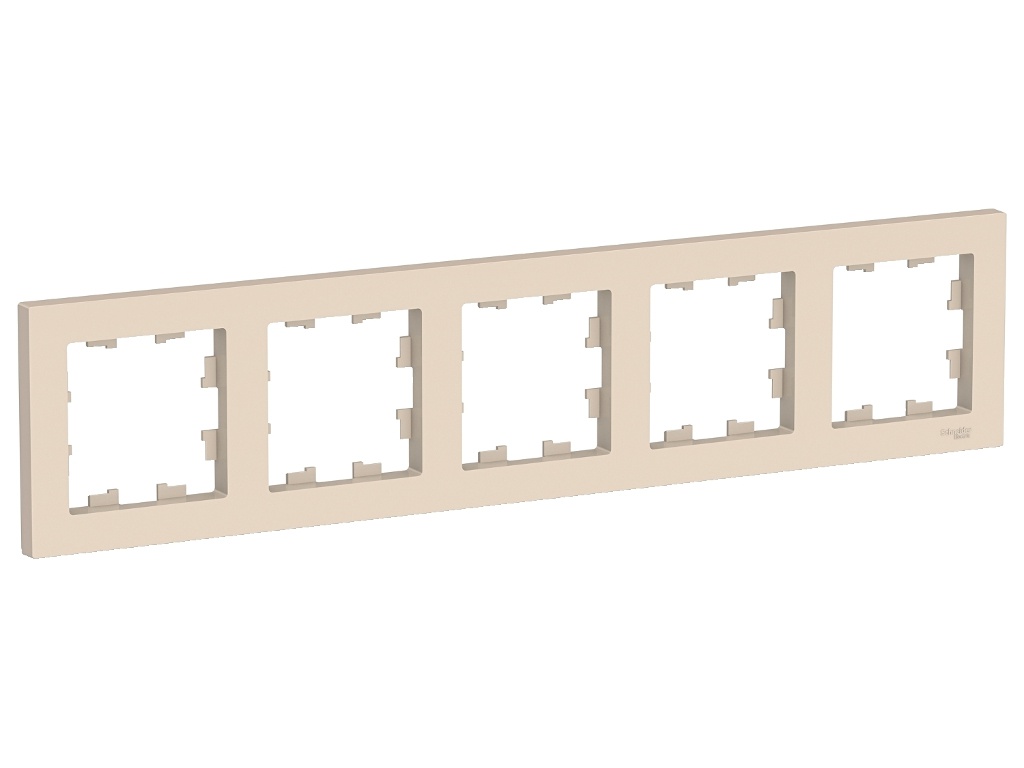 

Рамка Schneider Electric SE AtlasDesign 5 постов Beige SE ATN000205, SE ATN000205