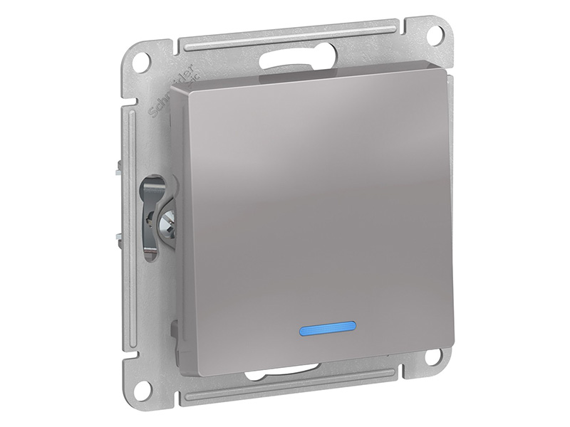 

Выключатель Schneider Electric SE AtlasDesign 10АХ Aluminum SE ATN000313, SE ATN000313