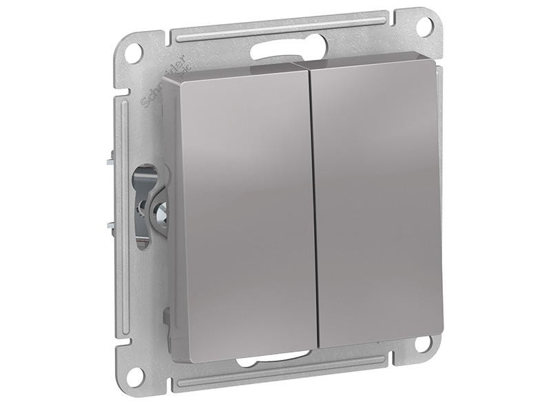 

Выключатель Schneider Electric SE AtlasDesign 10АХ Aluminum SE ATN000351, SE ATN000351