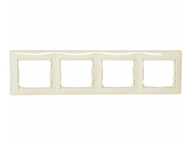

Рамка Legrand Valena 4 поста Cream 774354, Valena 774354
