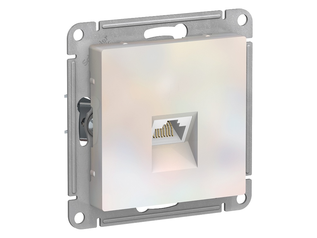 

Розетка Schneider Electric SE AtlasDesign RJ45 Pearl SE ATN000483, SE ATN000483