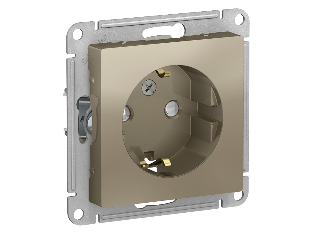 

Розетка Schneider Electric SE AtlasDesign 16А Champagne SE ATN000545, SE ATN000545