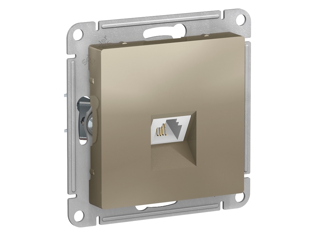 

Розетка Schneider Electric SE AtlasDesign RJ11 Champagne SE ATN000581, SE ATN000581