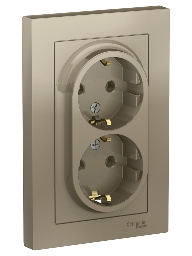 

Розетка Schneider Electric SE AtlasDesign 16А Champagne SE ATN000524, SE ATN000524