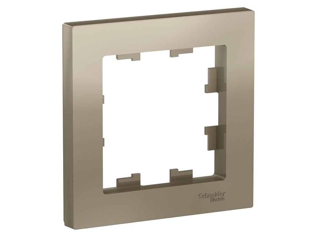 

Рамка Schneider Electric SE AtlasDesign 1 пост Champagne SE ATN000501, SE ATN000501