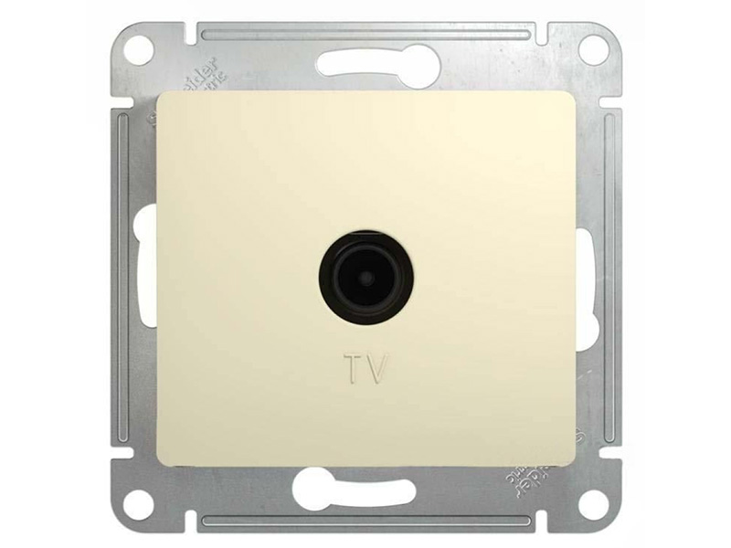 

Розетка Schneider Electric SE Glossa TV 1DB Beige SE GSL000291, SE GSL000291
