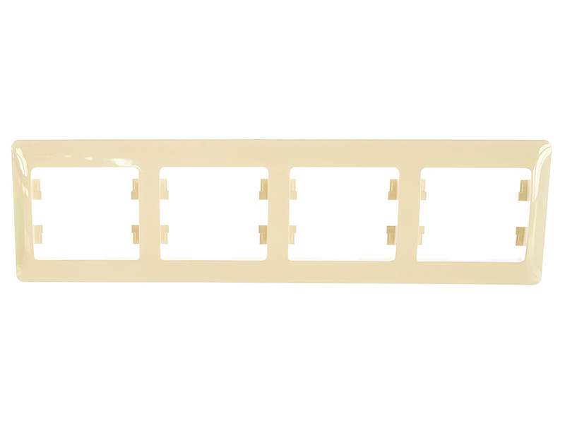 

Рамка Schneider Electric SE Glossa 4 поста Beige SE GSL000204, SE GSL000204