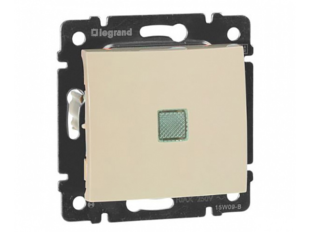 

Выключатель Legrand Valena одноклавишный с подсветкой Cream 774310, Valena 774310