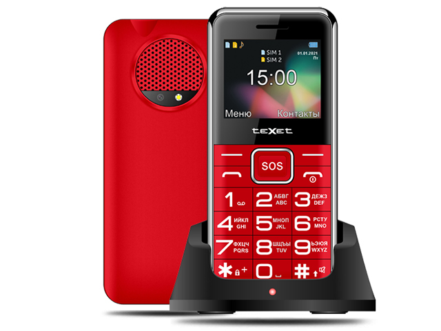 Сотовый телефон teXet TM-B319 Red сотовый телефон texet tm 122