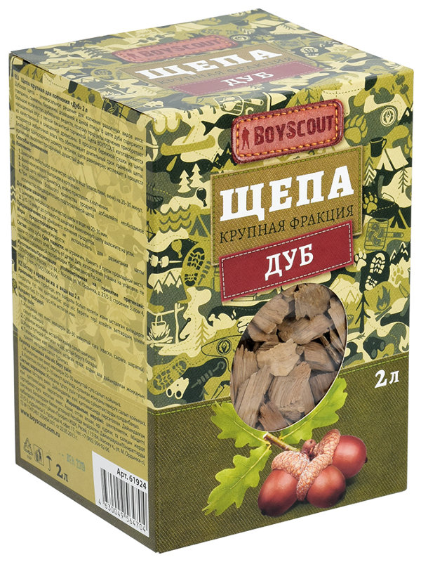 

Щепа для копчения Boyscout Дуб 2L 61924, Дуб