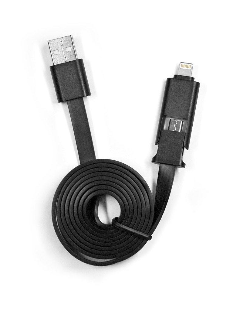 

Аксессуар Mirex USB 2.0 AM - Lightning M / microB M 1m 13700-AM8MC10B, 13700-AM8MC10B