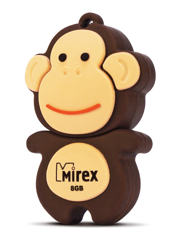 

USB Flash Drive 8Gb - Mirex Monkey Brown 13600-KIDMKB08, Monkey