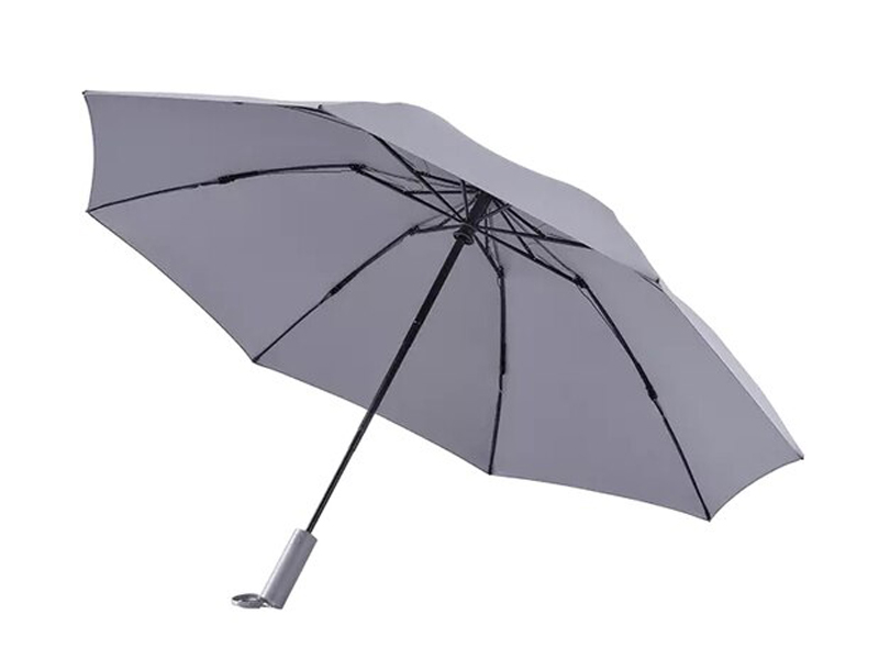 фото Зонт xiaomi ninetygo folding reverse umbrella with led light grey