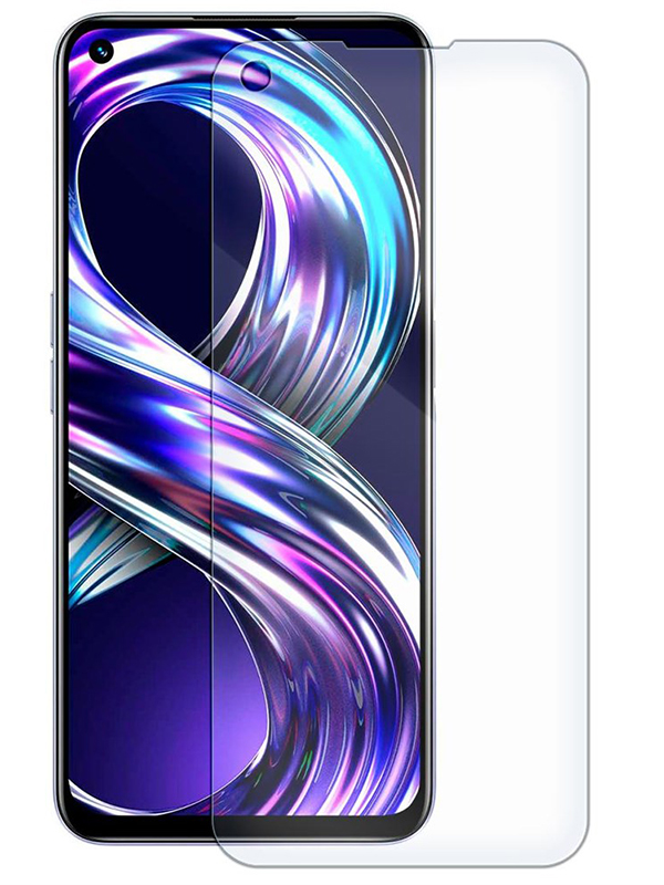 

Гибридное защитное стекло Krutoff для Realme 8i 204663, Realme 8i
